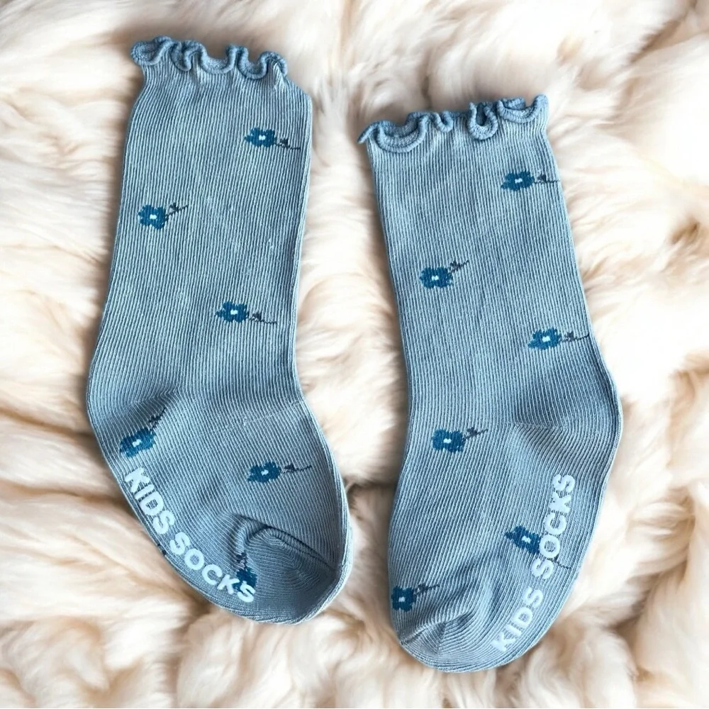 Kids Flowers Pattern Socks